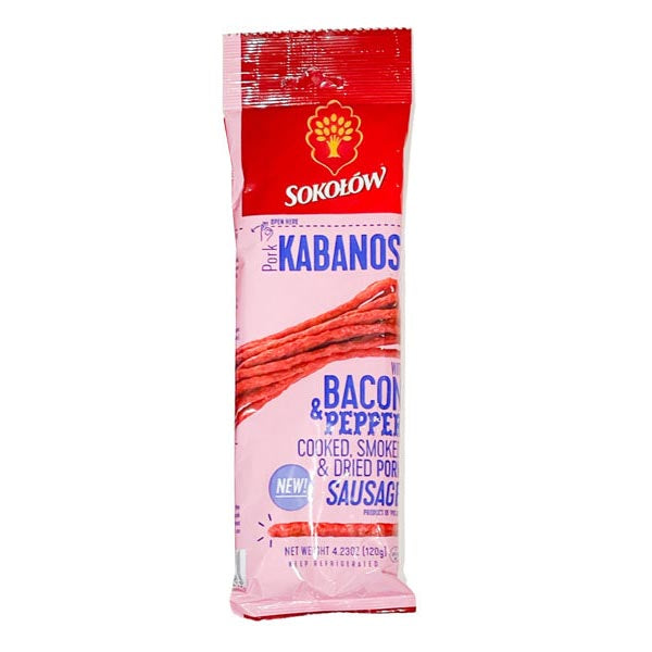 Pre Pack Kabanosy Bacon – 4.23 oz (120gr)